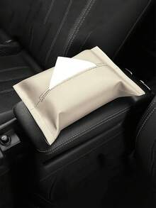PU Leather Car Tissue Box Holder, Car Interior Storage Accessory - Multicolor - View 14