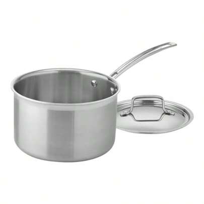 Saucepan With Lid Size: 4 Qt.