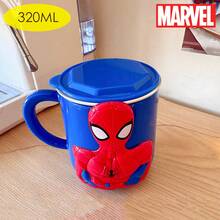Monogram 1pc Officially Licensed Stainless Steel 3D Shaped Mug, Cute Cartoon Mug, Large Capacity Stainless Steel Straw Cup, Ergonomic Easy-Grip Design, Suitable For Water, Coffee, Milk And Juice, Perfect Birthday And Christmas Gift - Multicolor - View 5