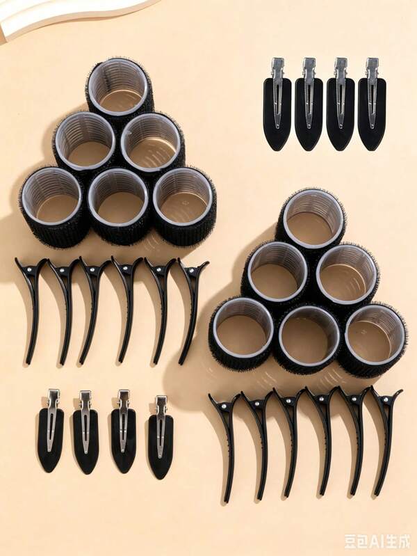32pcs/Set Large Size Hair Rollers With Clips, Self-Gripping Curler Suitable For Long/Medium/Short Hair And Bangs, DIY Hair Curling Tool