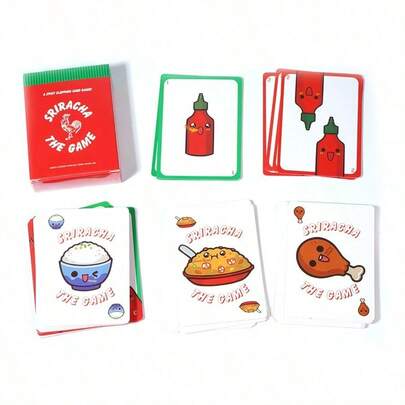 1件 Sriracha The Game 卡牌桌遊 情侶派對遊戲 全家適用的辛辣拍卡遊戲