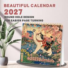 2027 Neuer Kalender, süßer Dackel Kalender 2, Feiertag, Jahrestag, Geburtstagsaufzeichnung, Planer, Memo, 12 Monate, Geschenk für Familie, geliebte Menschen zum Geburtstag, Schulanfang, Neujahr, Weihnachten - LX-184 - Übersicht 13