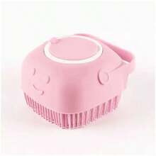 Pet Grooming System Bath Brush, Random Color, Cat Massage Comb, Cat & Dog Universal Bath Brush With Built-In Storage - Gentle Pet Comb, Massage Bath Brush With Built-In Shampoo Dispenser, Multi-Functional Massage Comb And Cleaning Tool, Ergonomic Handle - Pink - View 10