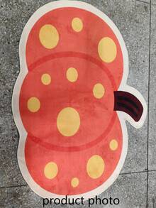 1pc Polka Dot Pumpkin Floor Mat, Living Room Rug, Carpet, Area Rug, Small Area Rug, Home Decor, Washable Rug, Halloween Gift - Polka Dot Pumpkin - View 2