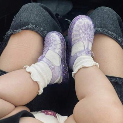 Sandália Bebê MEL Aranha Fechado Barata Leve Flexível Para Casa Em Geral