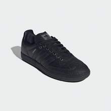 adidas originals Samba Shiny Pack 百搭舒適 低筒 板鞋 男女同款 黑色 - 黑色 - 查看 3