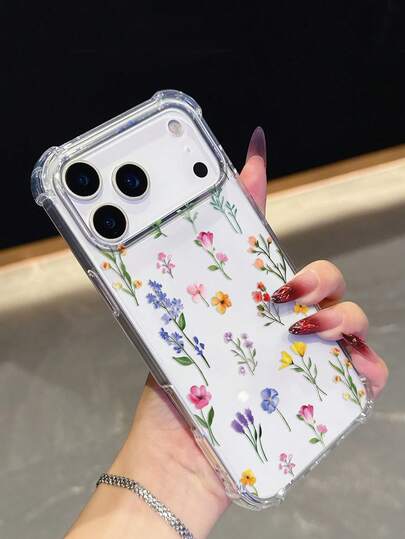 1 Stück bunte Blumenmuster Handyhülle | Vier-Ecken Anti-Sturz Schutzhülle - kompatibel mit iPhone 17 Pro, 16e, 16 Pro, 15 Pro, 14, 13, 12, 11, XR, XS Max; geeignet für Galaxy S26, S25, S24, S23, A16, A35/A25, A57; geeignet für Pixel 10, 9, 8, 7; geeignet für G85; geeignet für Infinix Hot 50 Pro+. Ein erfrischendes Sommer-Accessoire, perfekt als Geschenk für Freunde oder dich selbst.