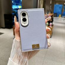 1pc Solid Color Leather Texture Bracelet Lightweight Shockproof Anti-Slip Smart Phone Case Fashionable Phone Cover Foldable Phone Case Compatible With Samsung Galaxy Fold8 Galaxy Fold7 Galaxy Fold6 Galaxy Fold5 - Multicolor - View 20