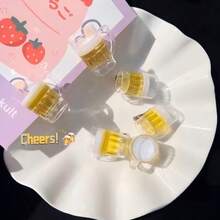 3件組創意啤酒杯髮夾，耐用壓克力材質，女性趣味髮飾，適用於返校季、海灘度假、日常休閒、節慶慶祝 - 查看 9