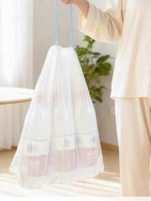 50pcs Multi-Purpose Thickened PE Garbage Bags, Leak-Proof Design, Suitable For Home Kitchen, Restaurant, Hotel, School, Bathroom, Living Room And Other Places, Can Be Used As Household Garbage Bags Or Kitchen Garbage Bags. Product Features - A - View 4