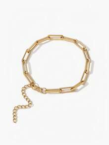 Vandermere 4pcs/Set Stainless Steel Simple Hip Hop Punk Style Chain Bracelet, Unisex, Suitable For Wearing At Music Festivals - Bracelet Set - View 9