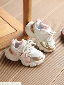 1 Pair New Boys' Sports Shoes, Spring/Autumn Baby Shoes, Children's Shoes With Soft Sole - Beige - View 6