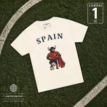 T-Shirt der spanischen Fußballnationalmannschaft / Limitierte Edition 2026 mit Maskottchen - Weiss - Übersicht 6