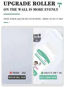 jakehoe White Wall Repair Paste, Self-Painting Latex Paint Wall Repair, Renovation, Cleaning And Stain Removal Tool With Small Roller Brush - Wall Repair Paste - View 7