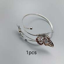 1pc Luxury Metalloc Butterfly & Flower Window Curtain Clip - Silver - View 9