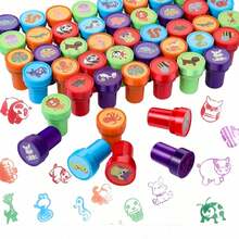 Cute Animal Stamps - Perfect For Educators, Celebrations And Craft Projects - Plastic Material (Random Color/Pattern), Back To School Essential - Multicolor - View 1