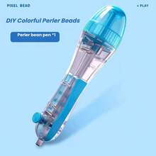  2Pcs DIY Pixel Bead Pen Set Blue Pink - Beginner Friendly Handcraft Pixel Bead Tool - Multicolor - View 6