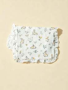 4 Packs Cotton Burp Rags Ruffle Baby Burp Cloths Baby Boy & Girl, Absorbent Cotton Burping Cloths For Babies,Infant Towels, Milk Spit Up Rags - Multicolor - View 6