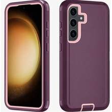 Anti-Drop Anti-Shock Anti-Wear Full Body Protection Phone Case, Durable And Sturdy, 3-In-1 Protective Case Compatible With Iphone, Galaxy And Other Phones - Wine Pink - View 65