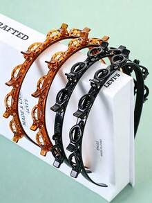 1/2 Stücke Neues koreanisches Stil Cut-Out Haarband, lockeres Haarband ohne Handgeflecht, Gesichtsreinigung Make-up Hautpflege Haarordnungs-Werkzeug, Badezimmer-Waschtisch Make-up Styling Haaraccessoire, tägliche Pendel- und Heimstyling vielseitiges praktisches Haaraccessoire, Damen Modeaccessoire, hitzefreie Locken, Badezimmer-Kleingerät für den Alltag zu Hause - A - Übersicht 9