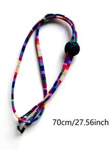 6 piezas Correa para gafas tejida a mano, longitud ajustable, correa para gafas de viaje para mujeres, correa anti-pérdida para gafas, correa para gafas de mujer, cordón para gafas - Multicolor - Ver 7