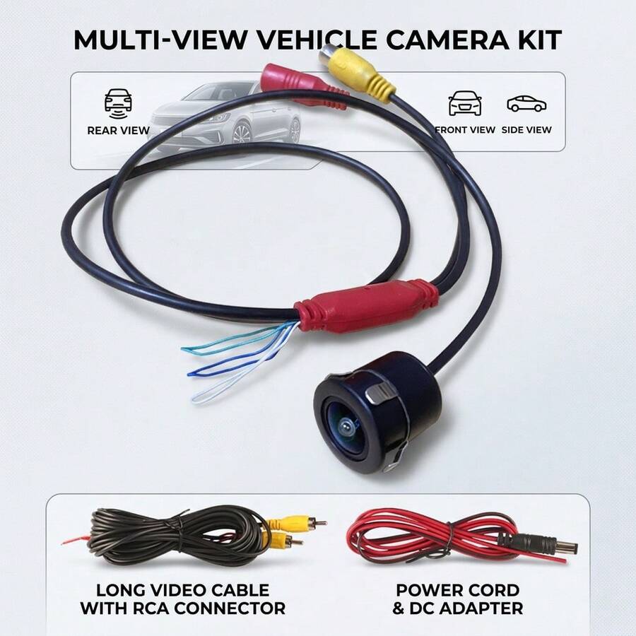 1080P AHD Car Rear View Camera Universal Vehicle Backup Camera Super Night Vision Waterproof Wide Angle - C - View 1