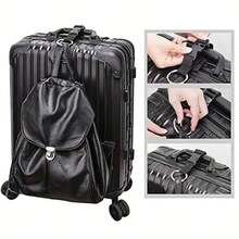 Zinc Alloy Hanging Ring Strap, Luggage Bag Shoulder Strap, Portable Backpack Extension Strap, Outdoor Sports Travel Waist Belt, Adjustable Length Heavy Duty Durable Multi-Function Detachable Universal Connector For Suitcase Trolley Handbag - Multicolor - View 2