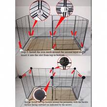 Encrypted Rabbit Cage Large Indoor Pet Rabbit Cage With Toilet, Automatic Waste Cleaning, Suitable For Guinea Pigs And Hamsters, Halloween, Christmas, Holiday Gift - Multicolor - View 9
