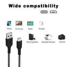 Kabel Pengisian Cepat (Bersertifikasi MFi) Kompatibel dengan iPhone, Kompatibel dengan iPhone 14/13/12/12 Pro Max/11/Xs Max/XR/X - MultiWarna - View 1
