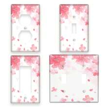 1pc 1Gang/2Gang Cherry Light Switch Covers Wall Plate Decorative Switchcover Electrical Switchplate Country Bathroom Decor - Single Toggle 11cm*7.5cm - View 2