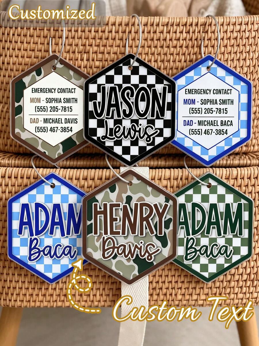 1pc Customized Heart Leather Keychain,CustomizedLeather Keychain,Customized Back-To-School Keychain,Customized Name Letter Design Keychain Heart