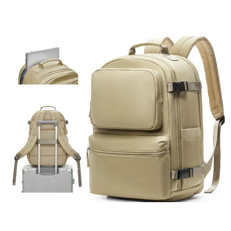 Floless Unisex Travel Backpack, Meets Airline Carry-On Personal Item Standards, Fits 14/15.6 Inch Laptop, Anti-Theft Design, Waterproof, Suitable For College Dorm Use, Large Capacity Laptop Backpack Business Commute Backpack Outdoor Sports Backpack, Suitable For Outdoor Activities, Travel, Outings, Back To School And Other Occasions, Hiking, Training, Work, Birthday/Holiday Gift - Multicolor - View 12