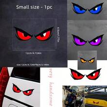 1對怪獸眼睛貼紙，適用於汽車、摩托車、窗戶、光滑牆面、瓶子、電腦，耐刮耐用 - 1pc - 查看 4