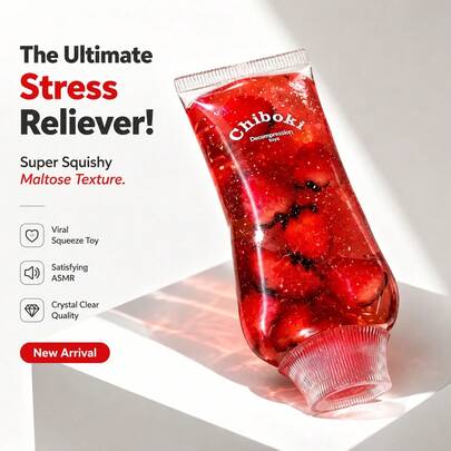 1pc Simulation Facial Cleanser Tube Squishy Toy Slow Rebound Squeeze Toy Novelty Anxiety Relief Decor Toy, Back To School Seasonl/School Must Haves /Quishy / Fidget Toy/ Decompression / Marble/ Tie Dye/Squishy Toys/Squishies/Office Stress Relief Toy