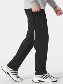 Adidas 新款GYM+ WOVEN PT男子跑步健身訓練休閒透氣長褲 - 黑色 - 查看 4