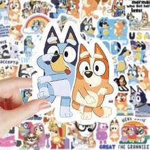 103pcs/Set Cute Bluey Stickers, Water Cup Stickers, Notebook Stickers, DIY Handmade Stickers,Stickers For Boys,Notebook Anime,Scrapbook>Stickers - Multicolor - View 1