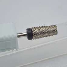 6.6mm Large Trapezoidal Tapered Barrel-Shaped 3-Color Tungsten Carbide Nail Drill Bit - Silver - View 4