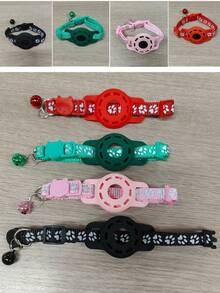1 cái thiết bị định vị thú cưng tương thích với Apple Find My Tracker, vòng cổ phản quang tháo rời được cho mèo - Nhiều màu - Xem 11