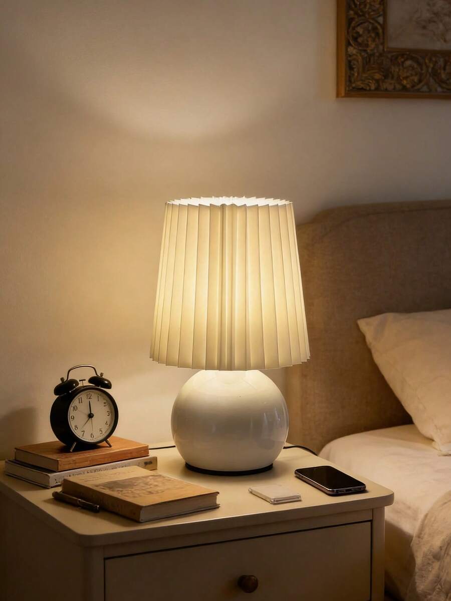 1pc USB Powered Minimalist Table Lamp, Modern Ins Style, Retro Creative Premium Design, Simple Decorative Night Light For Bedroom Bedside, Room Desk Decor - Multicolor - View 1