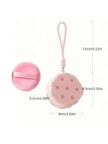Baby Body Powder Puff Sponge Box Container DIY Cartoon Powder Puff Box, Baby Deodorant Powder Puff Box, Portable Empty Box Comes With Powder Puff - Multicolor - View 11