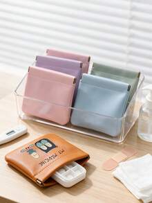 Pill Pattern Medicine Storage Bag, Transparent Pill Box, Compact Pill Storage Bag And First Aid Kit, Waterproof Storage Bag, Essential Medical Accessories, Portable Medicine Storage Solution Suitable For Daily, Outdoor And Dorm Use, Multi-Functional First Aid Kit Designed For Health-Conscious And Frequent Travelers, Suitable For Travel And Outdoor Activities, Back To School, Christmas, Student Essentials - Multicolor - View 10