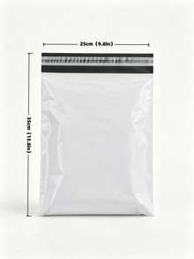 30pcs/100pcs White Plastic Shipping Bags, Waterproof Polyethylene Mailing Bags, Self-Sealing Envelopes For Clothing E-Commerce Packaging - A-White - View 11