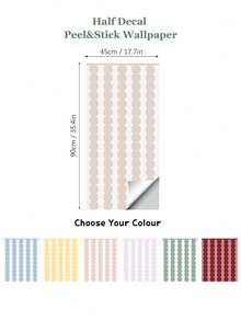 ihomeli Nursery Half Wall Stickers - Striped Nursery Decals Available In 7 Colors | Perfect Wall Panel Decals For A Toddler Room Or Kids Playroom Kids Room Decor Color Selection Removable - one-size - View 9
