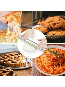 1pc Stainless Steel Rolling Pin, Reusable Stainless Steel Rolling Pin, Durable Kitchen Tool For Baking, Pizza, Pie, Pastry, Noodles, Dumplings, Dough, Cookies, Candy Making, Non-Stick, Suitable For Home, Kitchen, Birthday Party, Holiday Use. - View 11