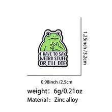 Funny Frog Quote Lapel Enamel Pins And Brooches Badge Pins For Backpacks Bags Backpack Cool Decoration Friend For Gifts - Multicolor - View 5