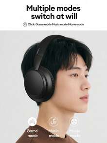 Lenovo TH11 包耳式藍牙耳機，藍牙 5.4，HiFi 音質，EQ 音效，3 種模式遊戲/音樂，HD 麥克風，長效電池續航，佩戴舒適，降噪，支持有線/無線連接，適合智慧型手機與電腦的運動包耳式耳機 - 米色 - 查看 7