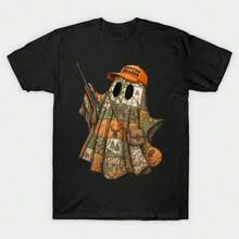 UnisexHunting Season Ghost Camo Patchwork Funny Spooky Camouflagethe Weeknd Concert Outfits  Halloween Back To School - 黑色 - 查看 6