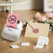 Marklife P50 White Inkless Label Maker, Mini Thermal Label Printer, Compatible With Home And Commercial Use, Suitable For Home Organization, Business, Barcode, QR Code, With 1 Roll 40x30mm (1.57x1.18in) Labels - P50 Milk Candy White + 1 Roll 40*30mm (1.57*1.18in) - View 10