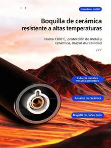 Encendedor de antorcha a Prueba de Viento, Encendedor de butano Recargable, Encendedor de butano - OJOS-9103 - Ver 3