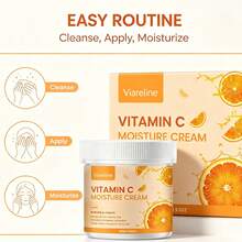 Viareline 1 Box/2 Boxes 100g Radiant Face Cream, Lightweight Daily Moisturizing Cream, Creates Soft And Smooth Skin, Deep Hydration And Brightening, Even Skin Tone, Fast Absorption Non-Greasy, Suitable For Home, Travel Or Carrying, Women's Holiday Gift - 100g - View 2